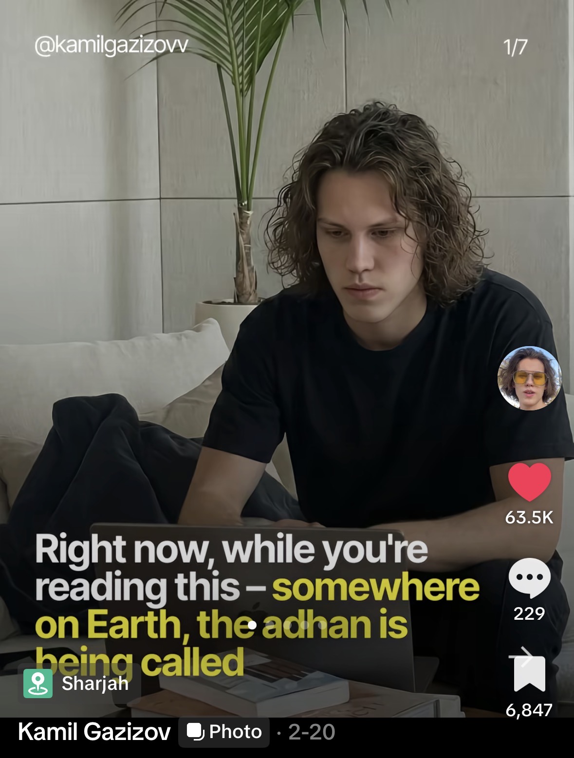 Карусель @kamilgazizov — 344K просмотров в TikTok